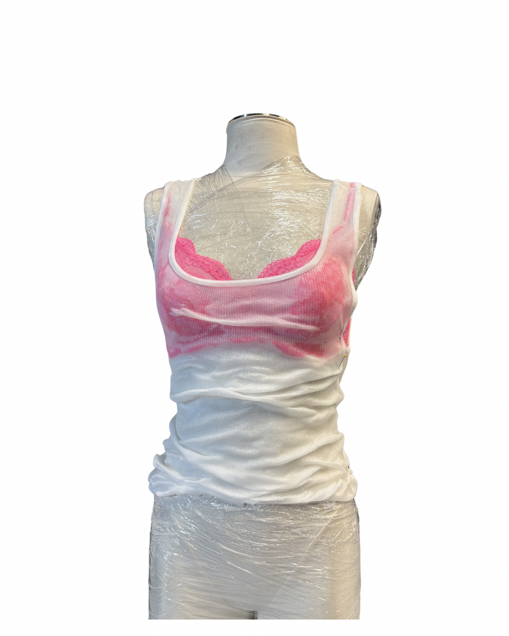 Lace Bra “Wet” Tank
